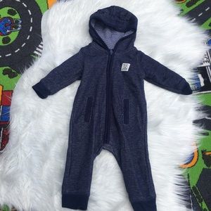 Carter’s zip up hooded one piece
